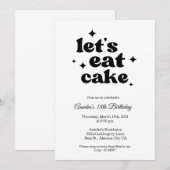 Moderne Chic 18e verjaardag uitnodiging minimalist (Voorkant / Achterkant)