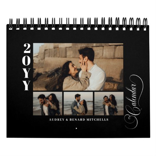 Moderne Chic 4 Foto Collage 53 foto's Kalender (Hoes)