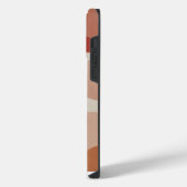 Moderne Chic Abstracte Cirkel Monogram iPhone Hoesje (Linkerkant)