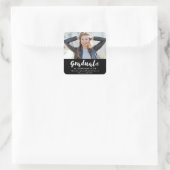 Moderne Chic Afstudeerfoto Stickers (Tas)