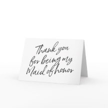 Moderne Chic "Bedankt dat je mijn getuige bent"