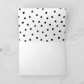 Moderne Chic "Bedankt dat je mijn getuige bent" Bedankkaart (Binnen)
