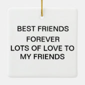 Moderne Chic beste vrienden Keramisch Ornament (Achterkant)