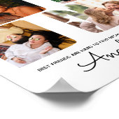 Moderne Chic BFF Best Friends Elegant Photo Collag Poster (Hoek)