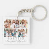 Moderne Chic BFF Beste Vriendinnen Sleutelhanger (Achterkant)
