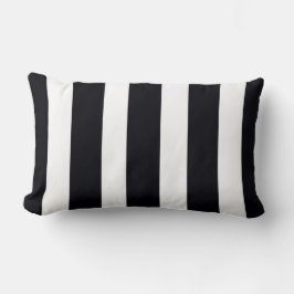 Moderne Chic Black & White Striped Trendy Elegant Kussen