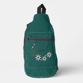 Moderne Chic Bloem Sling Bag (Voorkant)