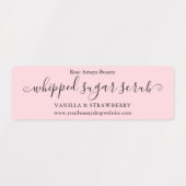 Moderne Chic Blush Pink Horizontale Labels (Design 2)