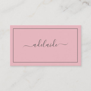 Moderne Chic Blush roze haarstylist script  Visitekaartje