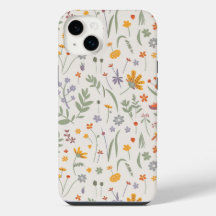 Moderne chic boho heldere wilde bloemen iPhone hoe