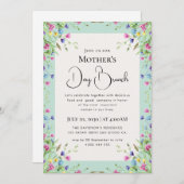 Moderne chic boho heldere wilde bloemen kaart (Voorkant / Achterkant)