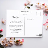 Moderne Chic Boog Baby Shower Bedank Foto Briefkaart