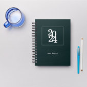 Moderne Chic Bosgroene Maandelijkse wekelijkse Planner