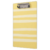 Moderne Chic Boter Geel Gestreepte Klembord (Links)