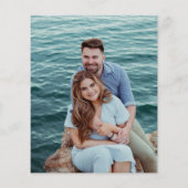 Moderne Chic Budget Huwelijk Save the Date (Achterkant)