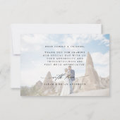 Moderne Chic Calligraphy 3 Photo Wedding Bedankkaart (Achterkant)