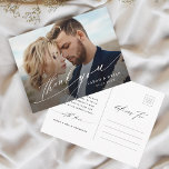 Moderne chic Calligraphy Weddenschap Hartelijk dan Briefkaart<br><div class="desc">Elegant en stijlvol bedankt briefkaart. Ideaal voor bruiloften,  verjaardagen,  afstuderen en andere evenementen. Voor meer geavanceerde aanpassing van dit ontwerp,  te klikken gelieve de BUTTON van het TOOL VAN HET ONTWERP BLAUW.</div>