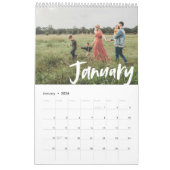 Moderne Chic COLOR Script Foto Kalender (Jan 2026)