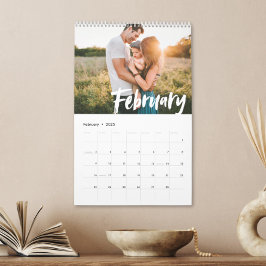 Moderne Chic COLOR Script Foto Kalender