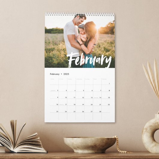 Moderne Chic COLOR Script Foto Kalender
