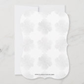 Moderne Chic Couple Verloving Shower Invite Kaart (Achterkant)