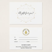 Moderne Chic Custom Company Logo CadeauKaart Visitekaartje (Voorkant /achterkant)