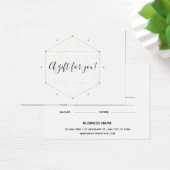 Moderne Chic Custom Company Logo CadeauKaart Visitekaartje (Bureau)