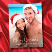 Moderne Chic Custom Photo Creëer Your Ewn Kerstmis Feestdagenkaart