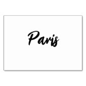 Moderne Chic Custom Travel Wedstrijding Table Name Kaart (Achterkant)
