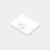 Moderne Chic Een briefje van mijnheer en mevrouw p Post-it® Notes (Schuin)