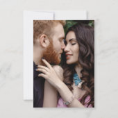 Moderne Chic Eenvoudige Typografie QR code Bruilof RSVP Kaartje (Achterkant)