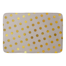 Moderne chic Elegant Simple Taupe & Gold Polka Dot