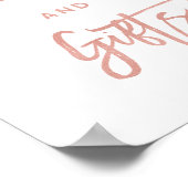 Moderne Chic Fairytale Roos Gold Kaarten en cadeau Poster (Hoek)