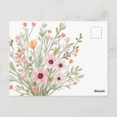 Moderne chic foto verjaardagsuitnodiging briefkaart (Achterkant)