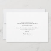 Moderne Chic Foto's Save the Date Aankondiging (Achterkant)