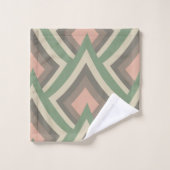 Moderne Chic Geometrische Pastelkleuren Bad Handdoek (Wasdoekje)
