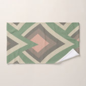 Moderne Chic Geometrische Pastelkleuren Bad Handdoek (Handdoek)