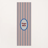 Moderne chic gestreept yogamat (Voorkant)