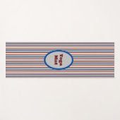 Moderne chic gestreept yogamat (Voorkant (horizontaal))