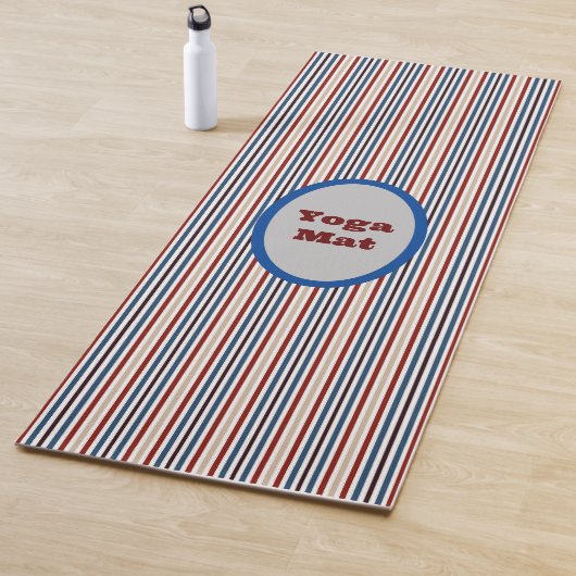 Moderne chic gestreept yogamat (In situ)