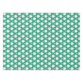 Moderne chic gestructureerd groen roze ikat patroo tafelkleed (Voorkant (Horizontaal))