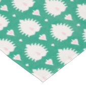 Moderne chic gestructureerd groen roze ikat patroo tafelkleed (Gekanteld)