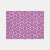 Moderne chic gestructureerd paars ikat chevron pat fleece deken (Voorkant (Horizontaal))