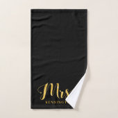 Moderne Chic Gold Folie Typografie Mevrouw Pas get Bad Handdoek (Handdoek)