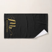 Moderne Chic Gold Folie Typografie Mr. Pas getrouw Bad Handdoek (Handdoek)