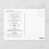 Moderne Chic Gold Typography Script Afstuderen Sch Briefkaart (Achterkant)