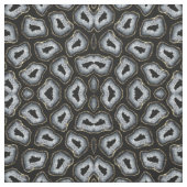 Moderne chic Gold White Agate Geode Stones Stof (Swatch)