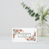 Moderne Chic Goudblad Folie Luxe Visitekaartje (Staand voorkant)