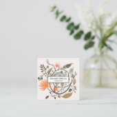 Moderne Chic Goudblad Folie Luxe Visitekaartje (Staand voorkant)