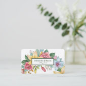 Moderne Chic Goudblad Folie Luxe Visitekaartje (Staand voorkant)